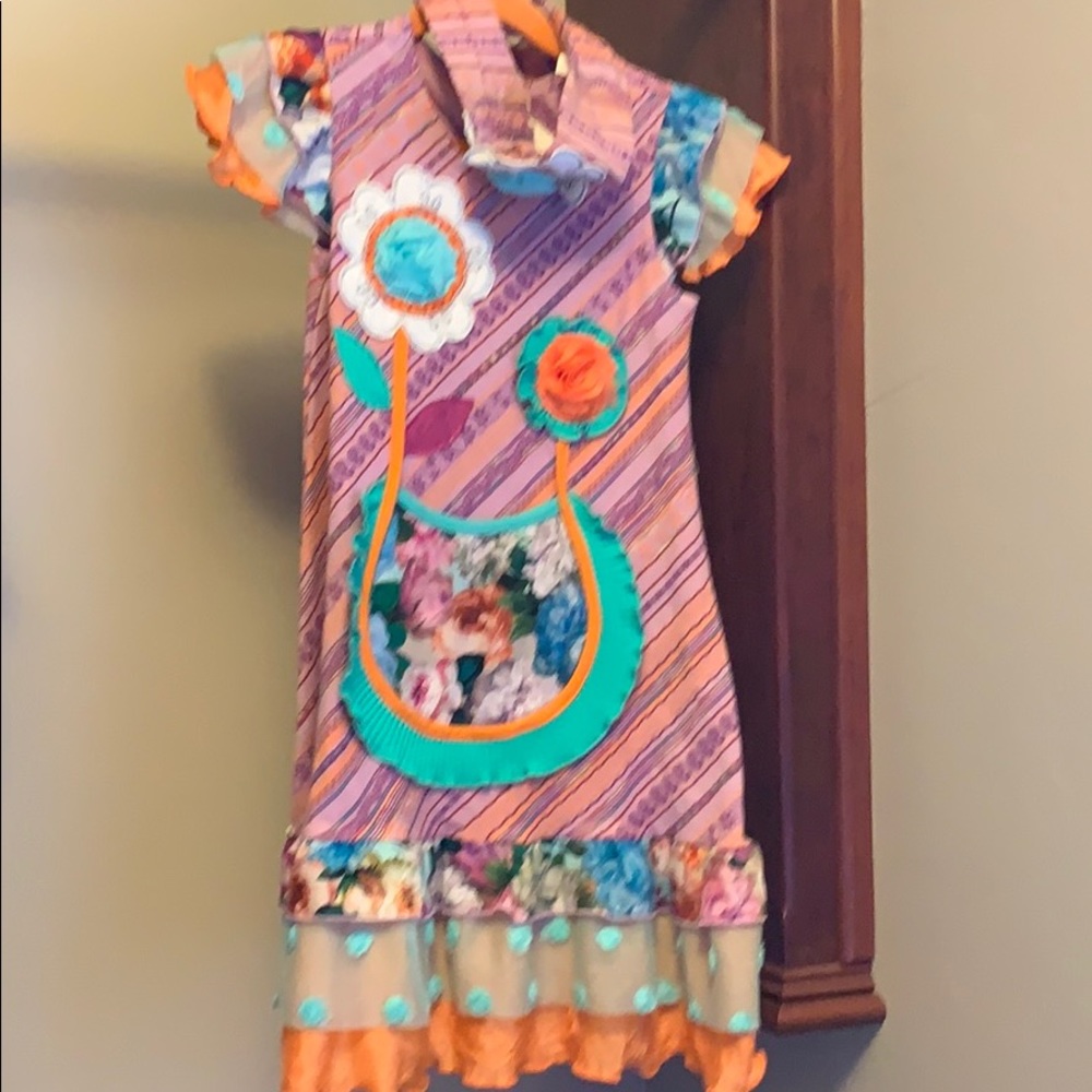ZAZA COUTURE NWT ruffled dress/headband set